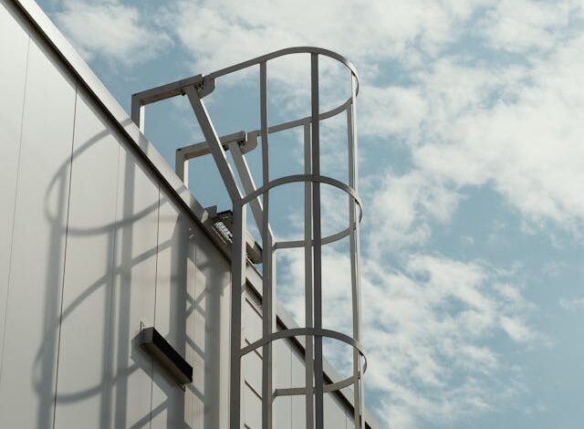 Efficiënt gevelonderhoud met bordesladders van Ergolift