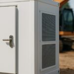 batterijopslag op bouwplaats